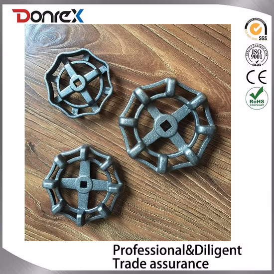 Volante de válvula de acero fabricado mediante proceso de fundición en arena unida con resina