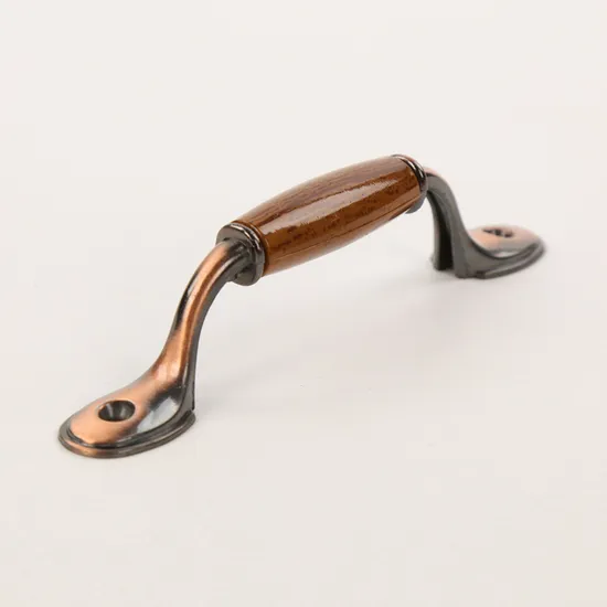 Chinese Style Antique Wardrobe Drawer Cabinet Door Handle Zinc Alloy Imitation Brass Brushed Furniture Handle