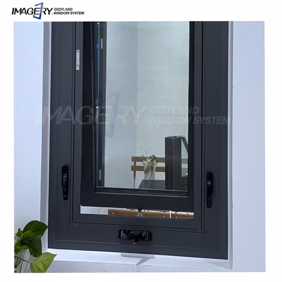 Manija de aleación de aluminio negra/dorada/blanca moderna, manija de manivela para ventana abatible
