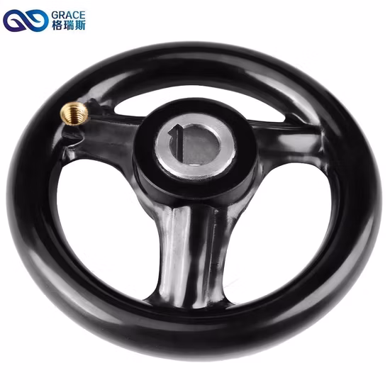 Ofertas mensuales Volante de baquelita de tres radios con mango para torno